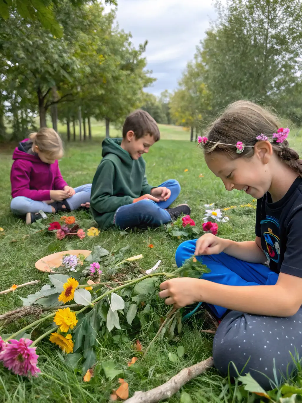 A community outreach program where sound artists are teaching children how to create music using recycled materials, promoting environmental awareness and artistic expression.